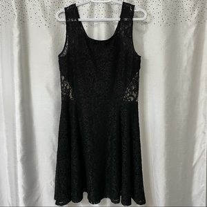 Black lace dress